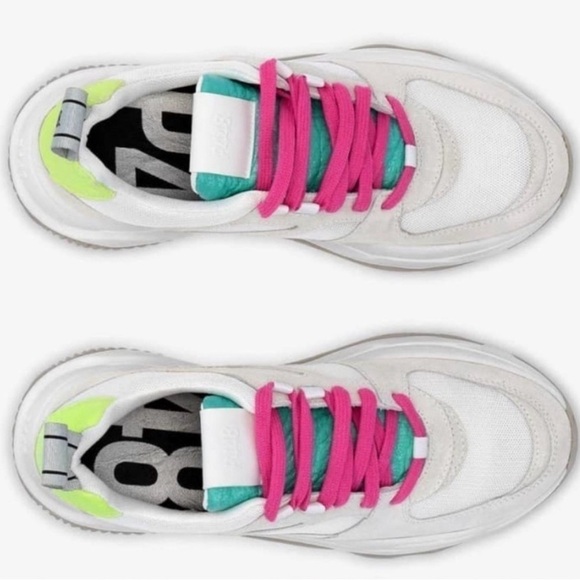 New P448 Lemon & Lime Luke Dogma Trainer Sneakers, Size 40 (9.5/10) (v) - Picture 3 of 11